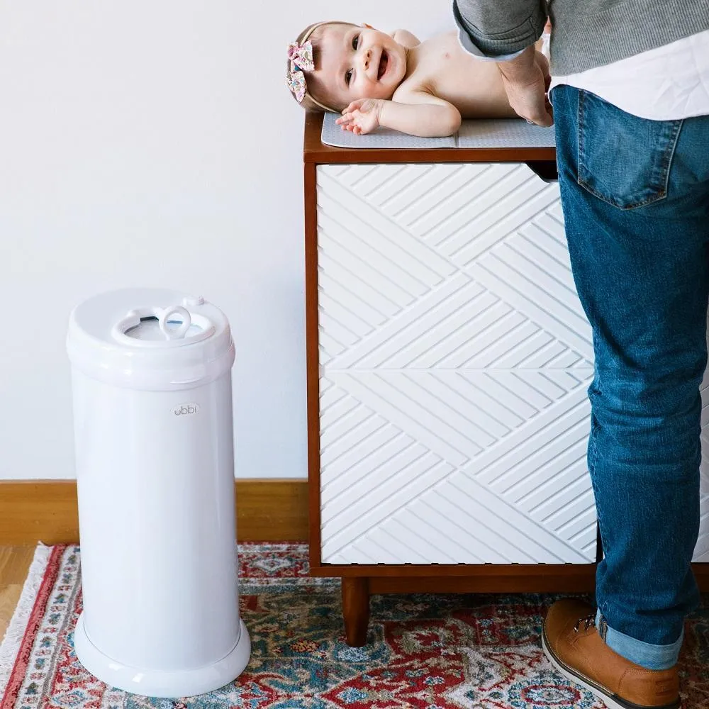 Ubbi Diaper Pail (White) - IN STORE PICK-UP ONLY