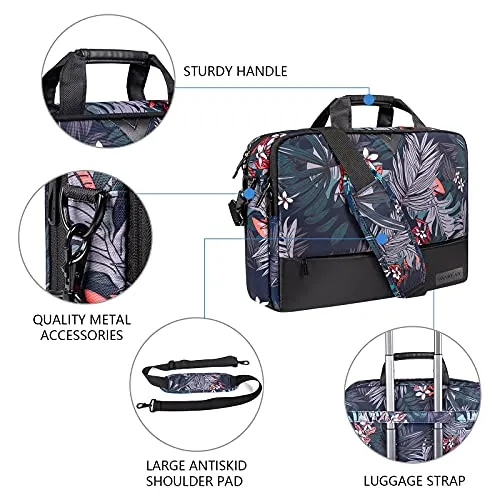 VANKEAN TSA Friendly 17 Inch Laptop Shoulder Bag for Women