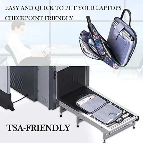 VANKEAN TSA Friendly 17 Inch Laptop Shoulder Bag for Women