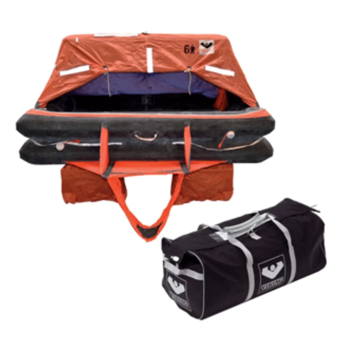 Viking USCG Approved Coastal Life Raft, 4-6 Person