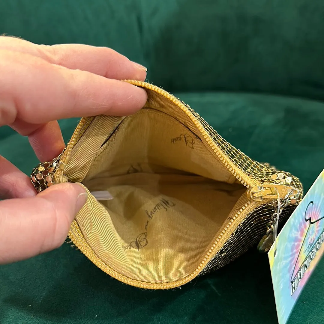 Vintage: Whiting & Davis Gold Mesh Zipper Pouch