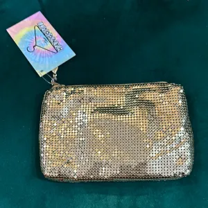 Vintage: Whiting & Davis Gold Mesh Zipper Pouch