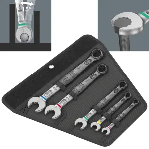 Wera 6003 Joker 5 Set 1 Combination Spanner Wrench 5 Piece 8-19mm in Case