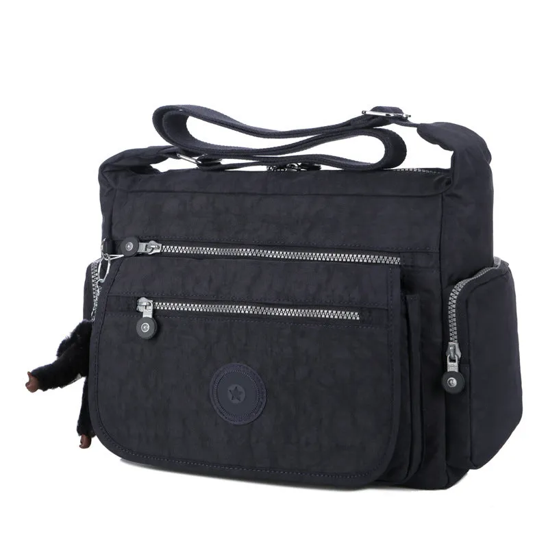 Women's Monkey Nylon Cloth Mummy Large Shoulder Bags