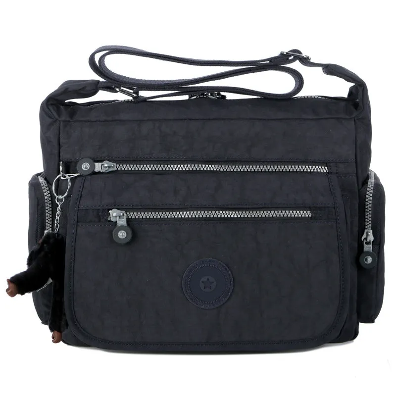 Women's Monkey Nylon Cloth Mummy Large Shoulder Bags