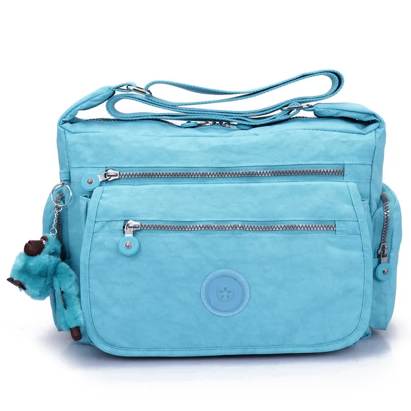 Women's Monkey Nylon Cloth Mummy Large Shoulder Bags