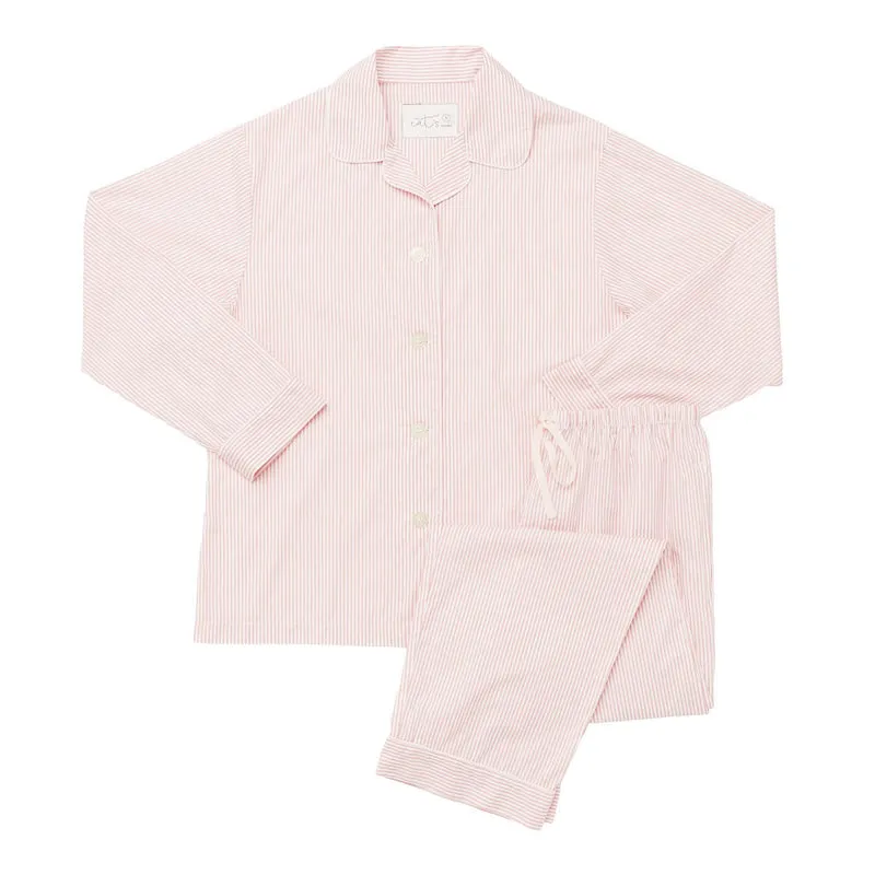 Women's Red Stripe Long Pajamas