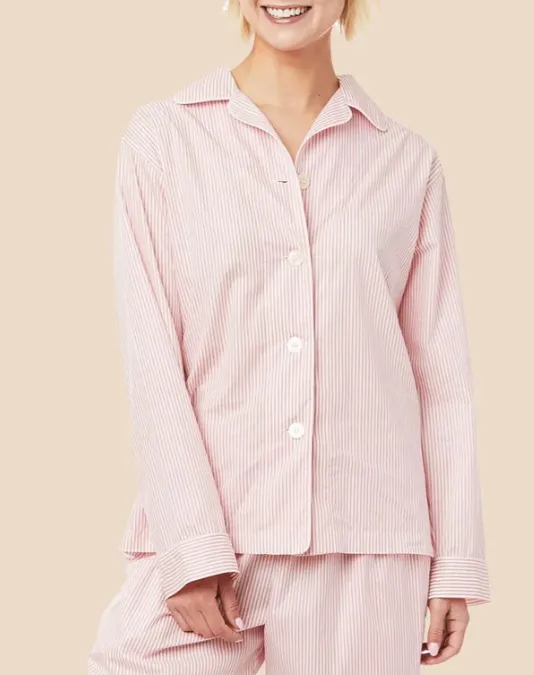 Women's Red Stripe Long Pajamas