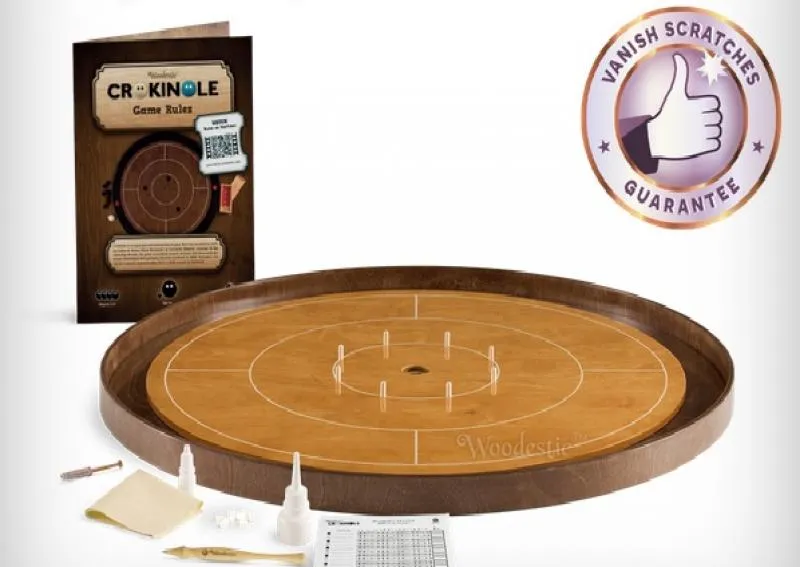 Woodestic Crokinole Tournament Basic Set (Beech/Walnut)