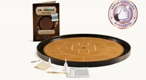 Woodestic Crokinole Tournament Basic Set (Steamed Beech/Ebony)